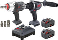 Ingersoll Rand IQV20-2DWDXS 20V Cordless Combo Tool Kit, D5241 1/2' Hammer Drill, W7153 DXS Impact Wrench