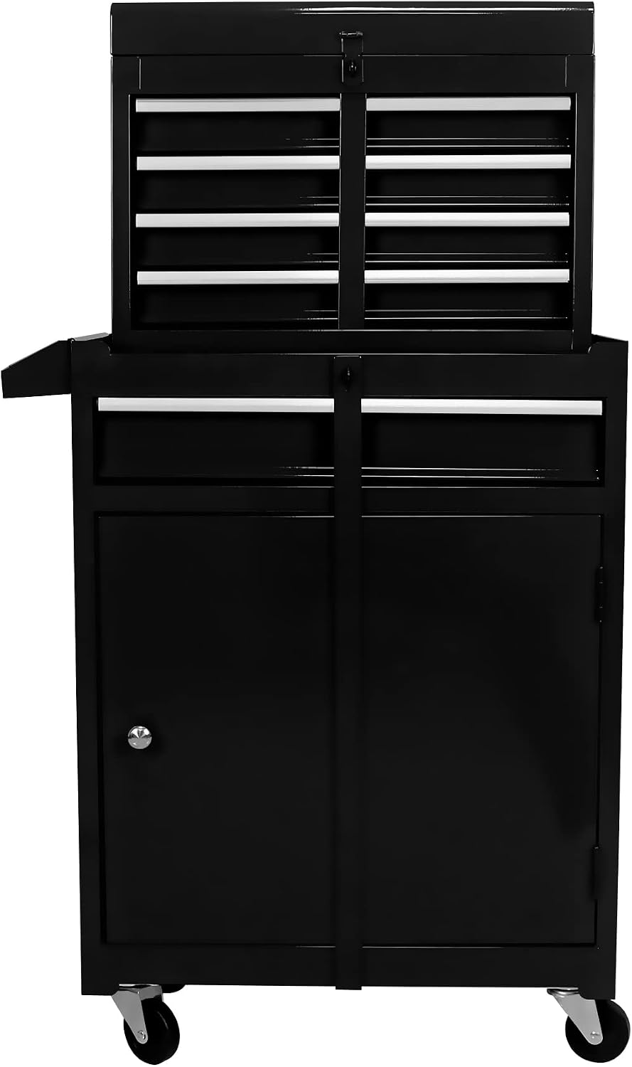5-Drawer Rolling Tool Chest with Wheels,Tool Cabinet on Wheels with Keyed,Multifunctional Tool Cart on Wheels,Tool Storage Organizer Cabinets for Garage,Warehouse, Repair Shop (Black)