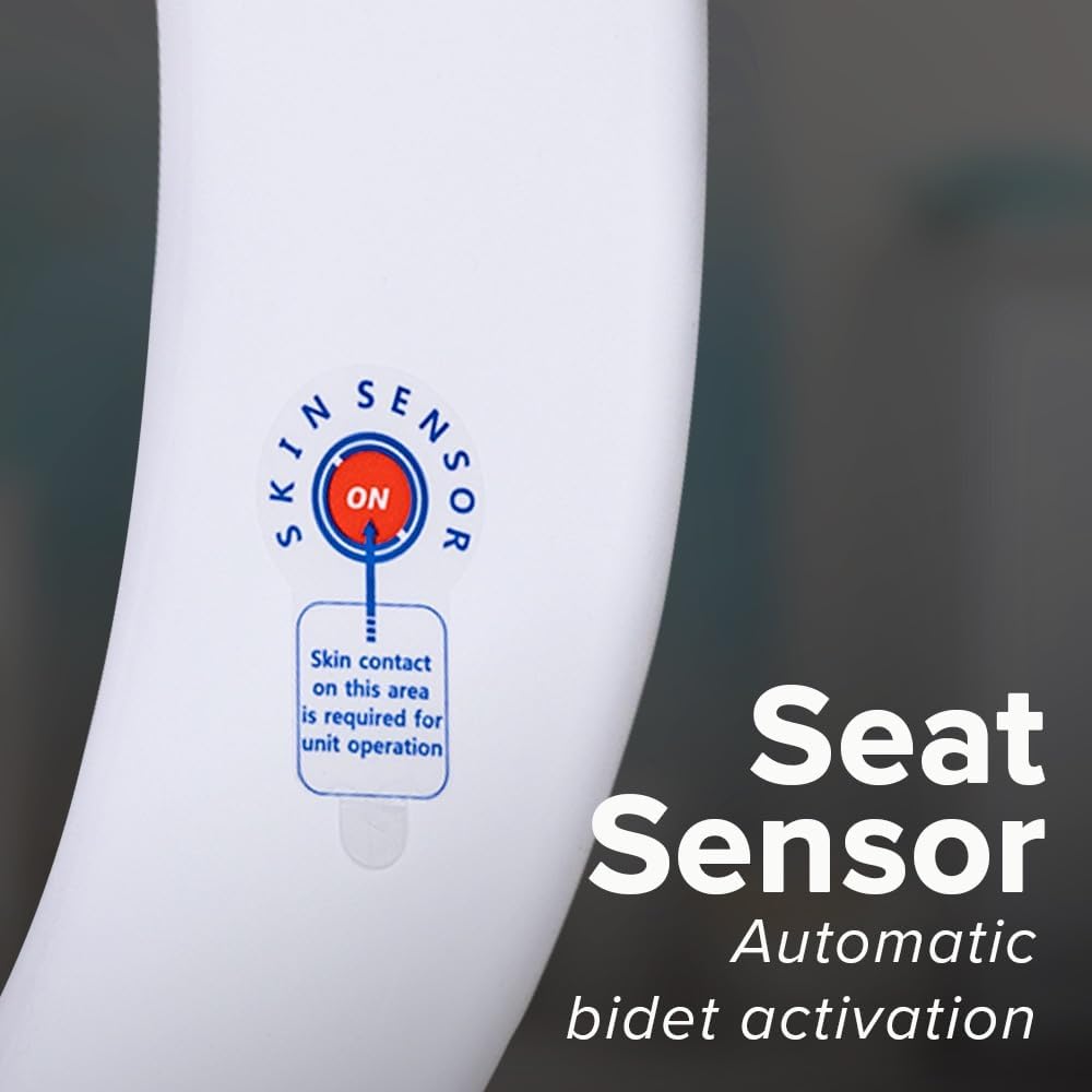 SmartBidet® SB-1000 Smart Bidet Electric Bidet Toilet Seat with Heated Seat, Warm Water, Air Dryer – Remote Control, Elongated