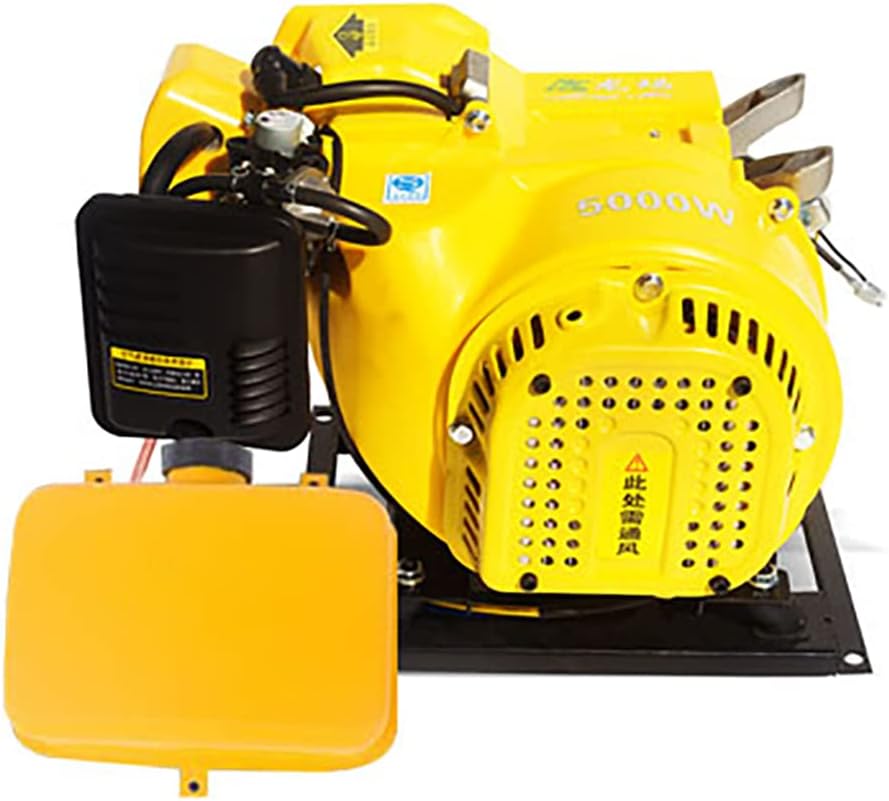 7KW Electric Vehicle Gasoline Generator Range Extender Electric Start Automatic Frequency Conversion Electric Tricycle Generator (60V, Split Tank)