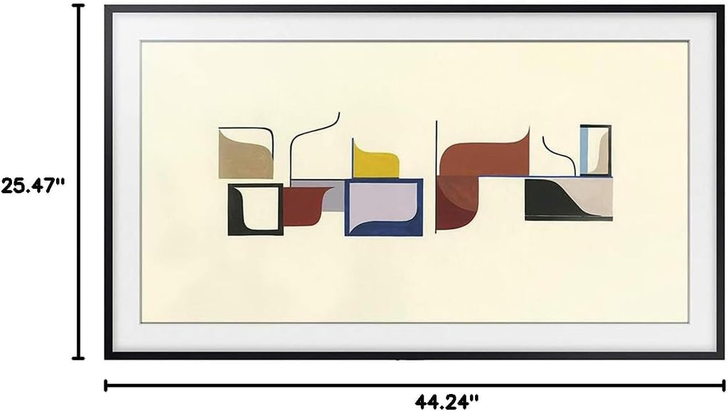 SAMSUNG 50-inch Class The Frame Customizable Bezel - Black (SCFT50BL/ZA, 2020 Model)