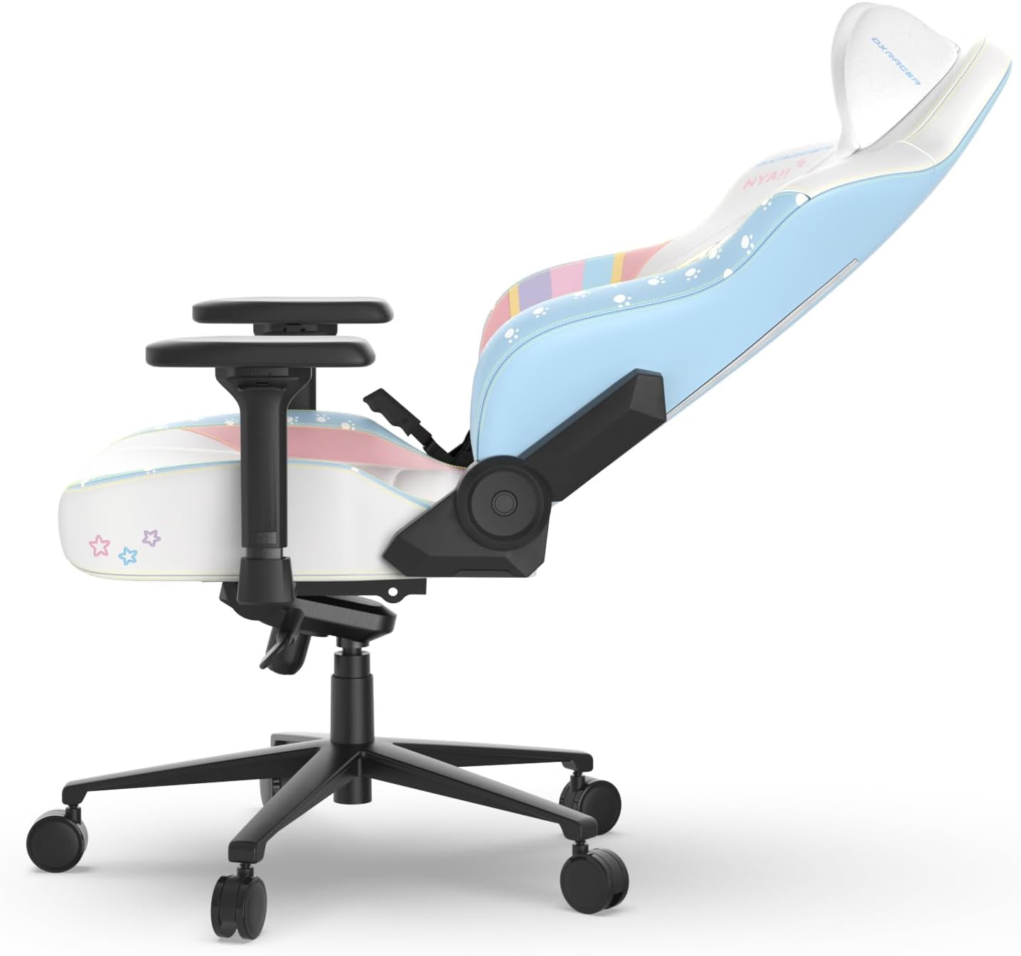 DXRacer Craft XL Video Gaming Chair for Adults, Ergonomic Office Reclining Computer Gamer Chair with Magnetic Head Pillow and Lumbar Support (EPU Leatherette, Bananya Cat)