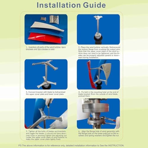 3000W/5000W Vertical Wind Turbine Generator Kit - 12V/24V/48V, 3-Blade High Efficiency Design, Permanent Magnet Tech for Hybrid Wind & Solar Power, Eco-Friendly Energy Solution