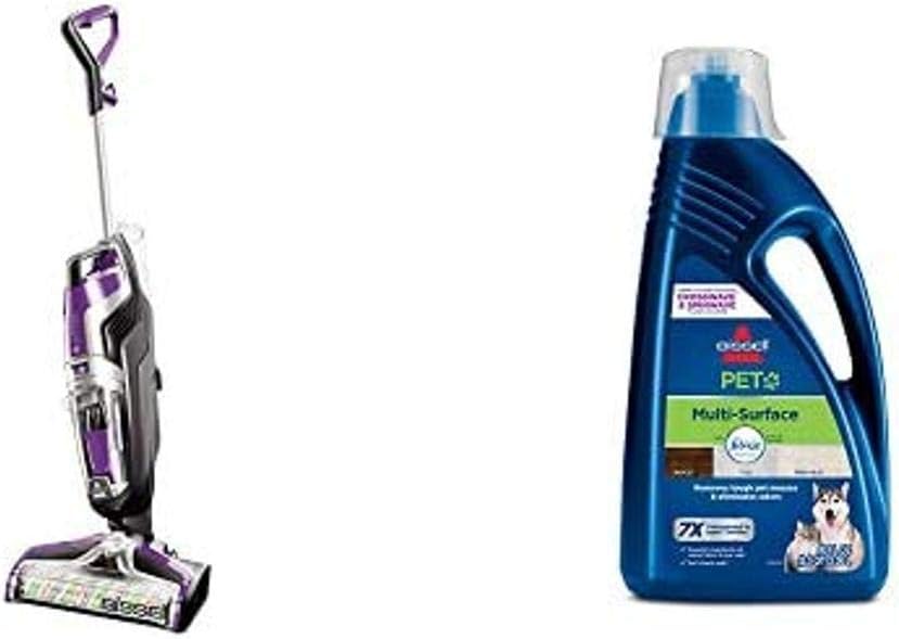 BISSELL Crosswave Pet Pro All in One Wet Dry Vacuum Cleaner,2306A 2295L Multi-Surface Pet Formula with Febreze Feshness for Crosswave and Spinwave (80 oz)