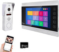 WiFi Video Intercom System with 1080P 160°Wide HD Camera 7 lnch Wired Screen Monitor with Night Vision Motion Detect for Vally Apartment,Tuya (one doorbell,one Monitor)