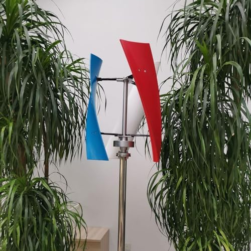 3000W Wind Solar Hybrid Power Generation System - 200W Solar Panel & 12V/24V/48V Vertical Axis Wind Turbine Kit with Smart Controller (48V) for Eco-Friendly Energy Solutions