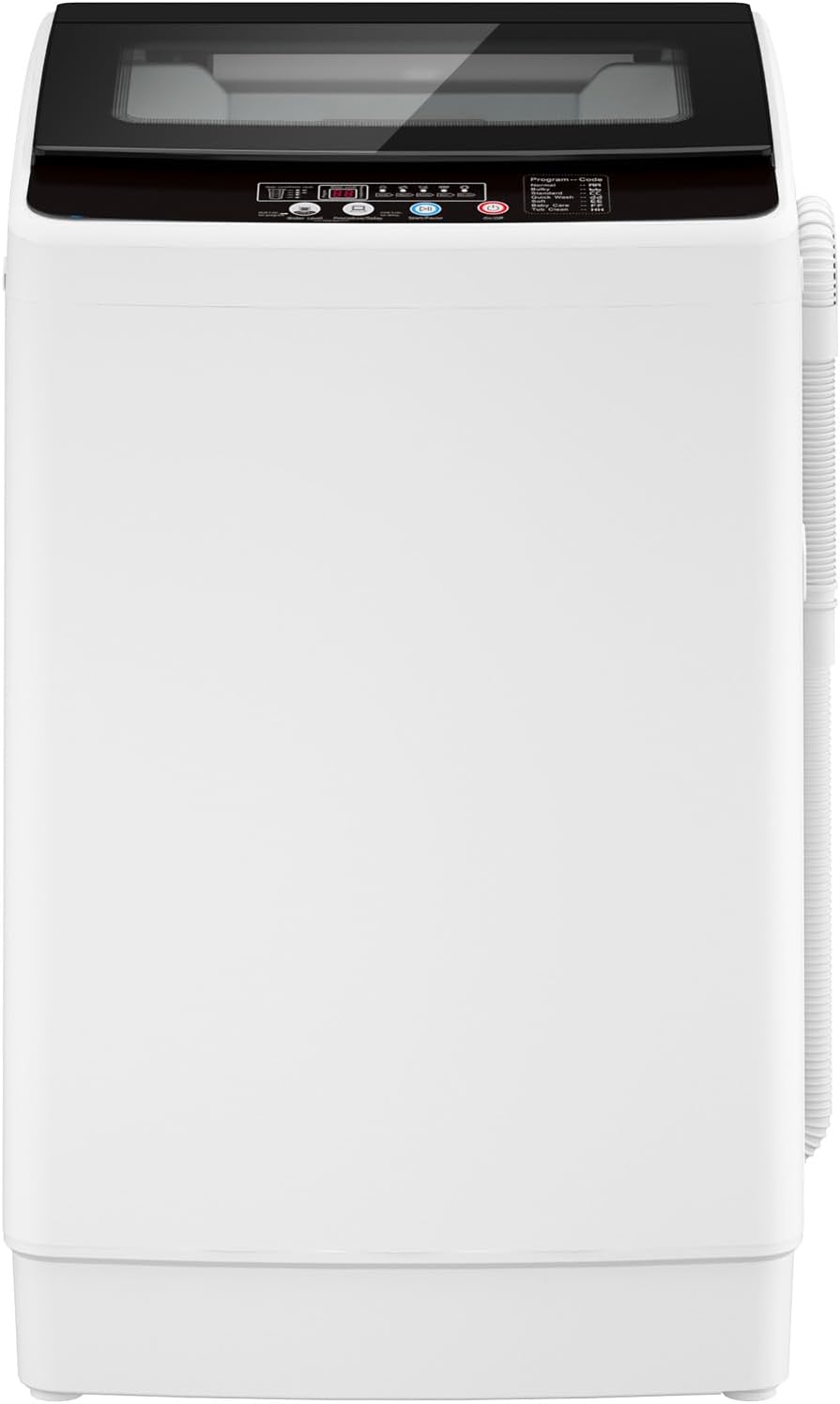 Zynkez 35 lbs Washing Machine, Fully Automatic Portable Washer with 12 Wash Cycles, 8 Water Levels, 24H Delay Start, Lagre Washer and Spin Dryer Combo with Drain Pump for Apartment Home