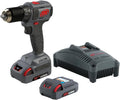 Ingersoll Rand D3141-K22 1/2' 20V Cordless Compact Drill Driver 2 Battery Kit, 450 in-lb Torque, Keyless Chuck, Pistol Grip