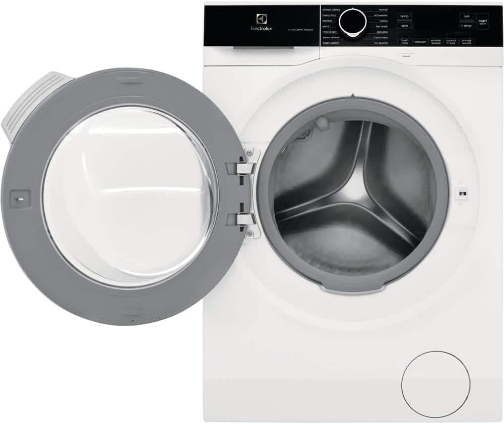 Electrolux 24 in 2.4 cu. ft. Compact Stackable Front Load Washer in White with LuxCare Wash and Steam Refresh