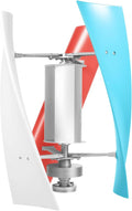 12V Wind Turbine, 400W Wind Power Generator Kit with Electromagnetism Controller, 3 Vertical Fiberglass Blades Wind Turbine Generator, 3-Phase Ac Permanent Magnet Generator for Mobile House, Boat