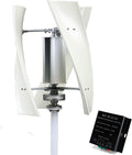 12V 24V 48V Small Vertical Axis Wind Turbine Generator with MPPT Low Noise Windmill for Farm,3 Blades Vertical Levitation Upright Wind Generator(3000W)