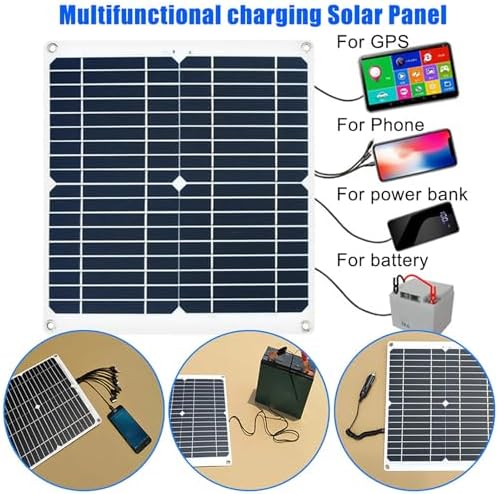 3000W/4000W 12V to 110V/220V Complete Solar Inverter Kit with 50A Controller & 50W Solar Panel - Ideal Home Solar System Generator (800W, 12V-220V)
