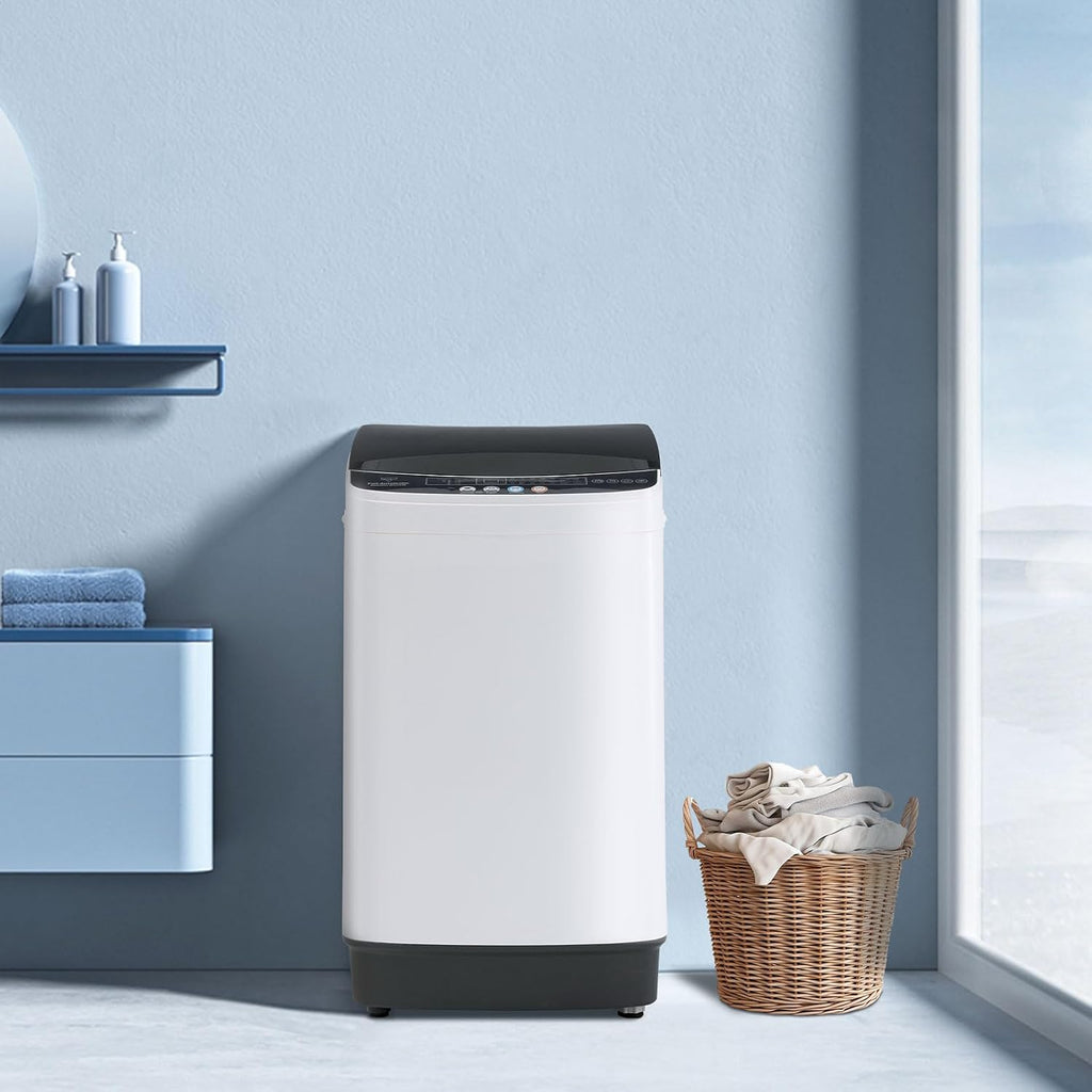 Erivess 2.0 Cu Ft Compact Washing Machine, 16 lbs Portable Washing Machine with 8 Wash Programs, Compact Laundry Washer for Homes & Apartments, Dorm, Small Spaces
