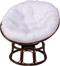 Papasan Outdoor Chair Cushion 110x110cm, Outdoor Cushion for Papasan Round Chair, Garden Swing Cushion Replacement, Soft Thicken Comfy Hanging Basket Chair
