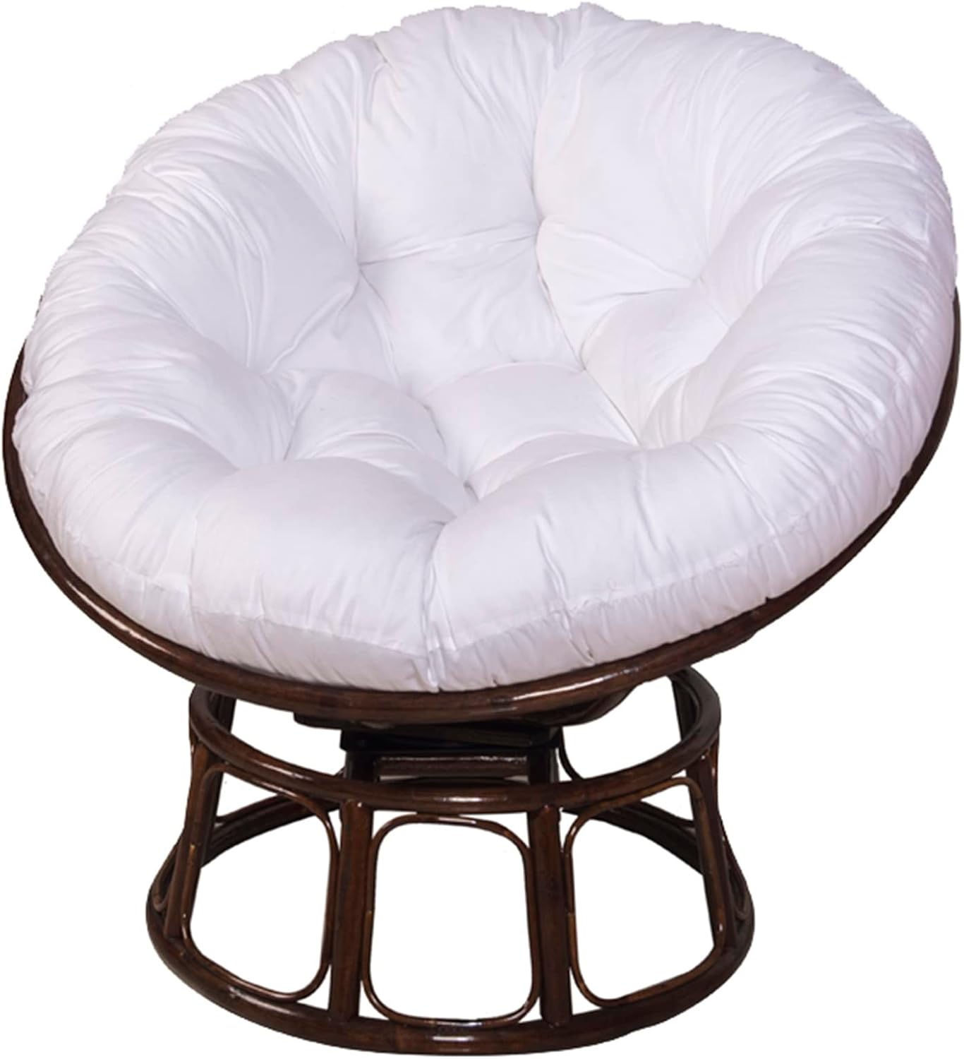 Papasan Outdoor Chair Cushion 110x110cm, Outdoor Cushion for Papasan Round Chair, Garden Swing Cushion Replacement, Soft Thicken Comfy Hanging Basket Chair