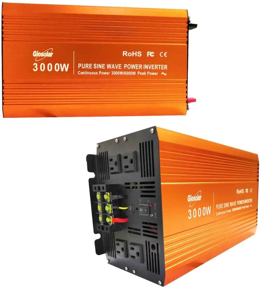 1600W Wind Solar System Kit with 3000W Inverter/10pcs 120W Solar Panel/400W Wind Turbine Generator/Wind & Solar Controller,12V Battery Charger for Home Lighting Garden Marine (for 12V System)