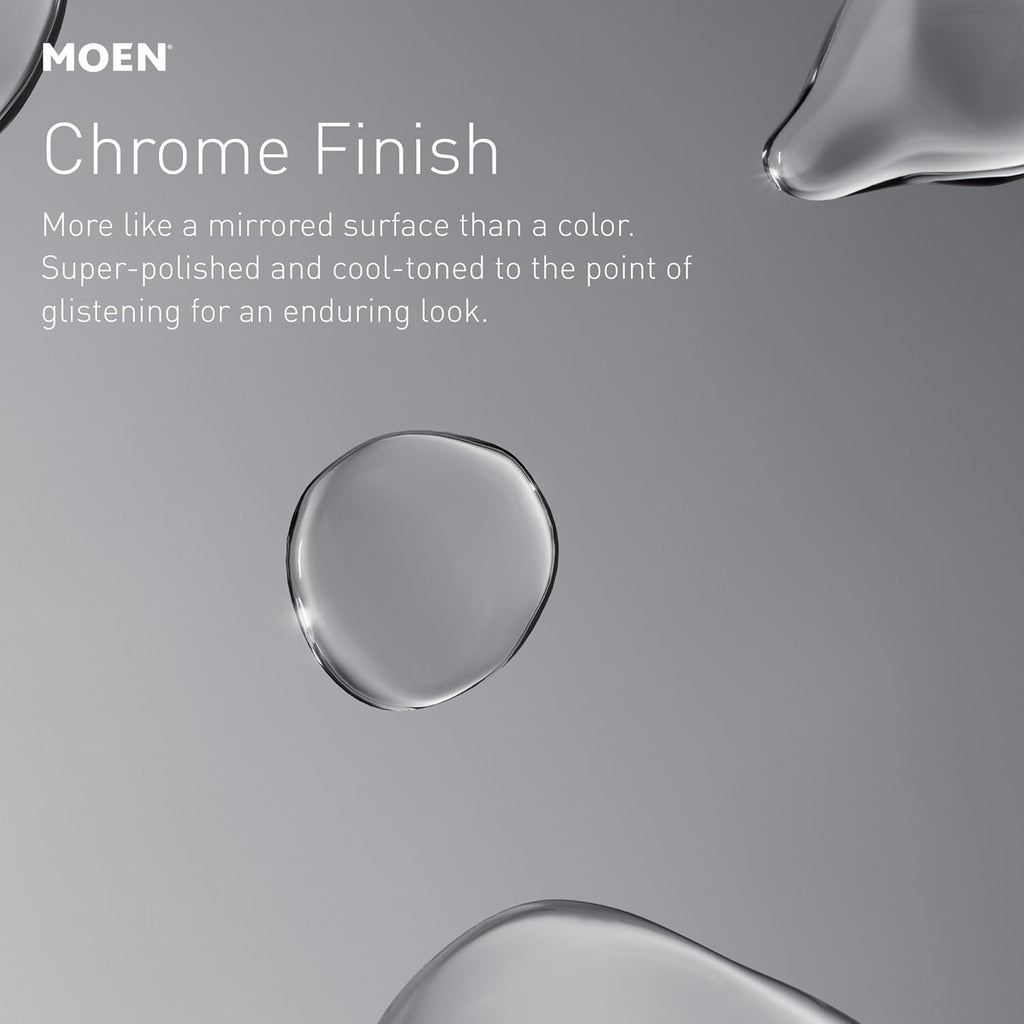 Moen Engage Magnetix Chrome Multi-Function Handshower and Rainfall Shower Head Trim Combo with Shower Handle, Tub Spout, Metal Hose, and Valve, 82304