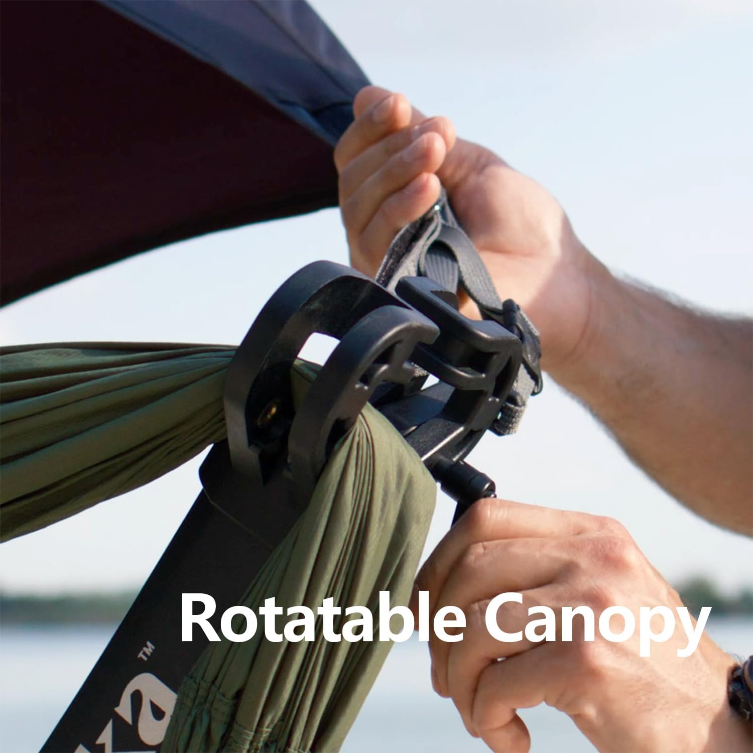 anymaka Set Up in 3 Seconds Adjustable Portable Aluminum Alloy Hammock Stand for Outside with Chair Mode & Lounge Mode up to 105''