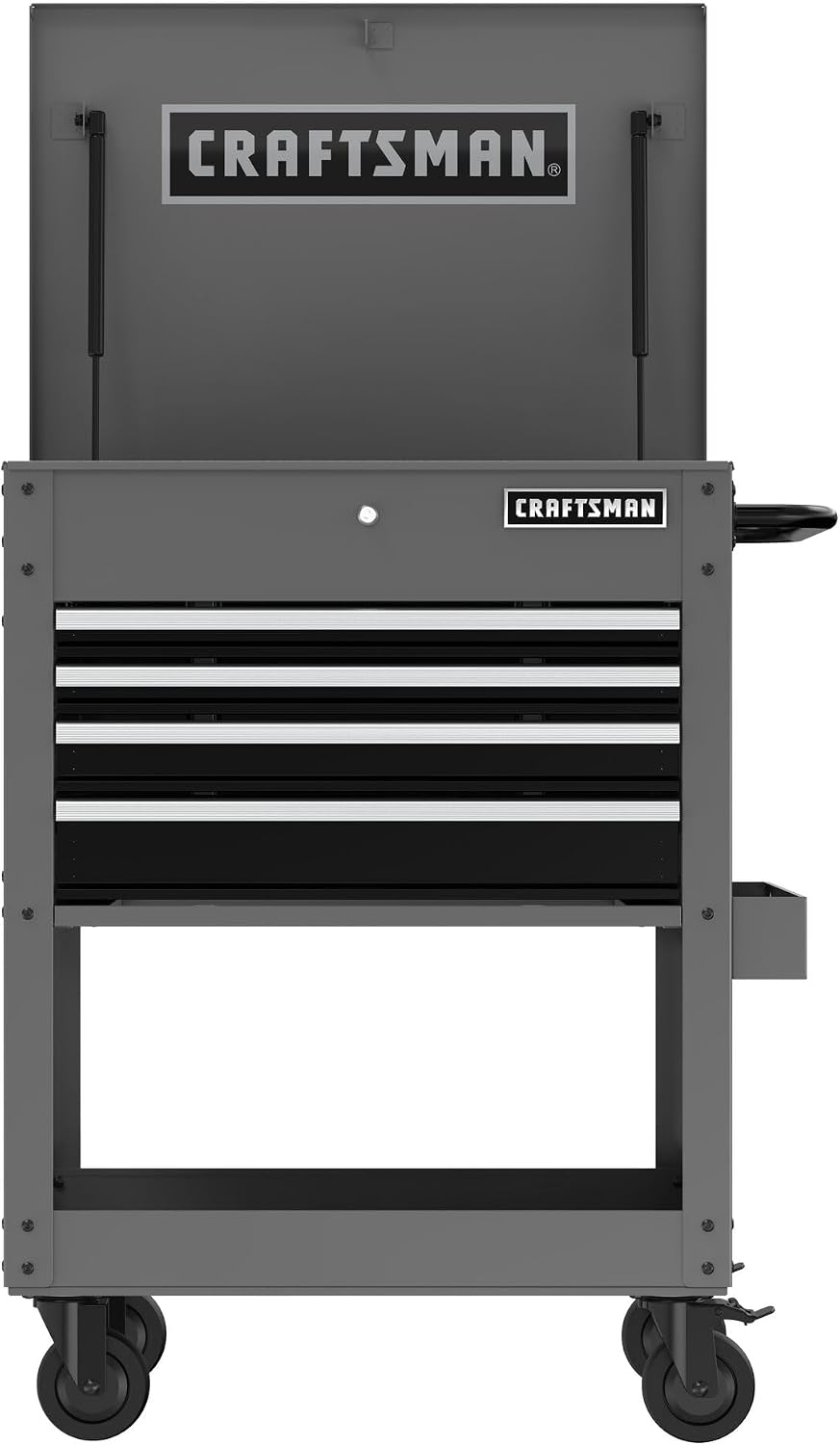 CRAFTSMAN Tool Chest with Wheels, Rolling Cart with Drawers, Power Outlets and USB Port, Steel Storage Tool Cabinet with 4 Drawers, Toolbox on Wheels, Supports up to 700 lbs, Grey (CMST98276GB)