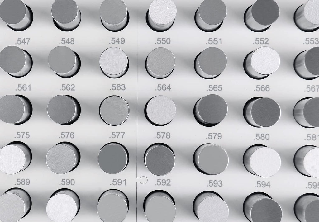 Accusize Industrial Tools 0.501'' to 0.625'' Minus Class Zz Pin Gauge Set, 125 Pcs/Set, 2'' Overall Length, M3(-)