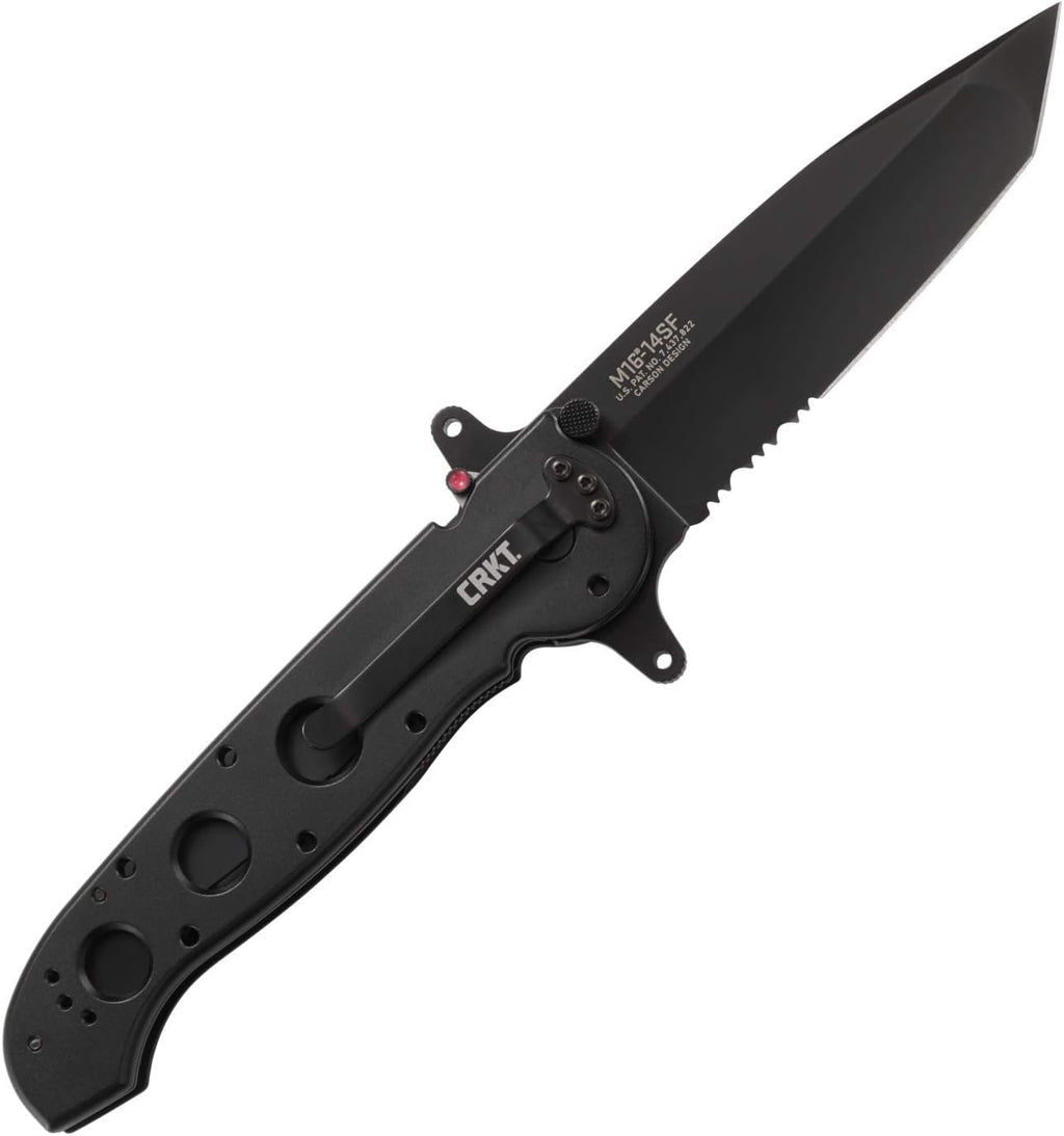 Columbia River Knife and Tool's M16-14SF Big Dog Aluminum Tanto Blade Combo Edge Knife