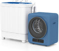 Auertech Portable Washer and Dryer Combo, 28 Lbs Twin Tub Washing Machine, 1.5 Cu.Ft Compact Clothes Dryer, Portable Washing Machine and Dryer Set for Laundry Apartment, RV, Dorm, Blue