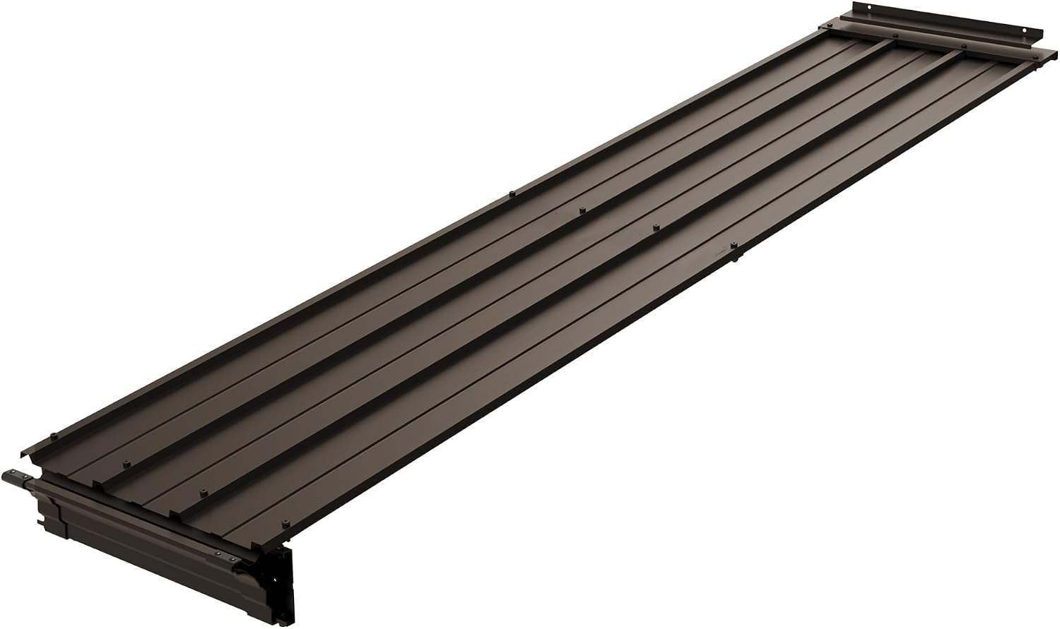 Wall Mount Gazebo Connector Kit for 8ft Width, Pre Drilled Steel Expansion Linker with Easy Bolt On Assembly, Weatherproof for 8x8 and 8x10 Lean to Gazebos,Brown