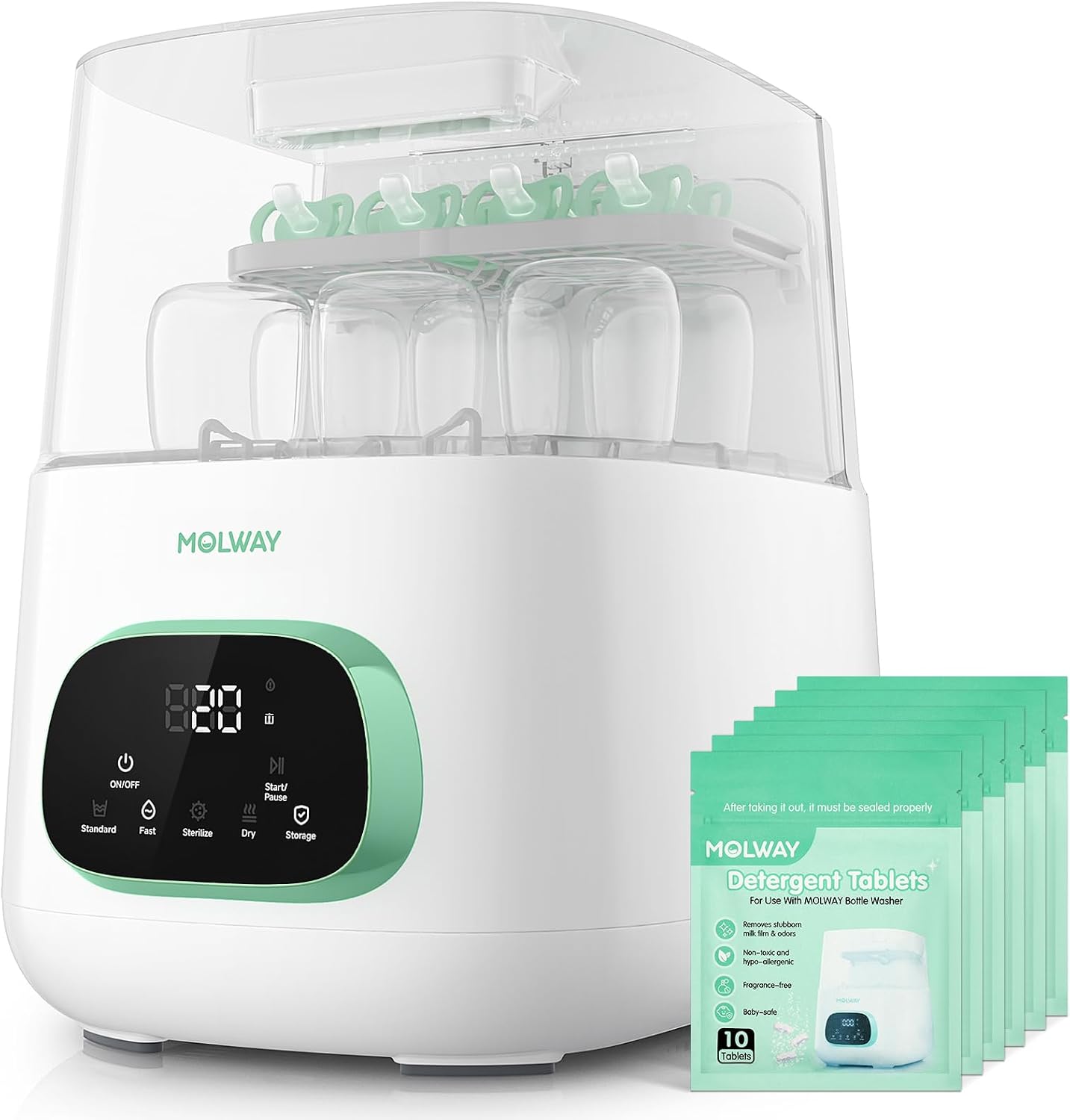 Bottle Washer Pro, All-in-One Baby Bottle Washer and Sterilizer & Dryer, Cleaning Machine for Bottles, Pump Parts & Baby Essentials, Effortless Care, Replaces Hand Washing
