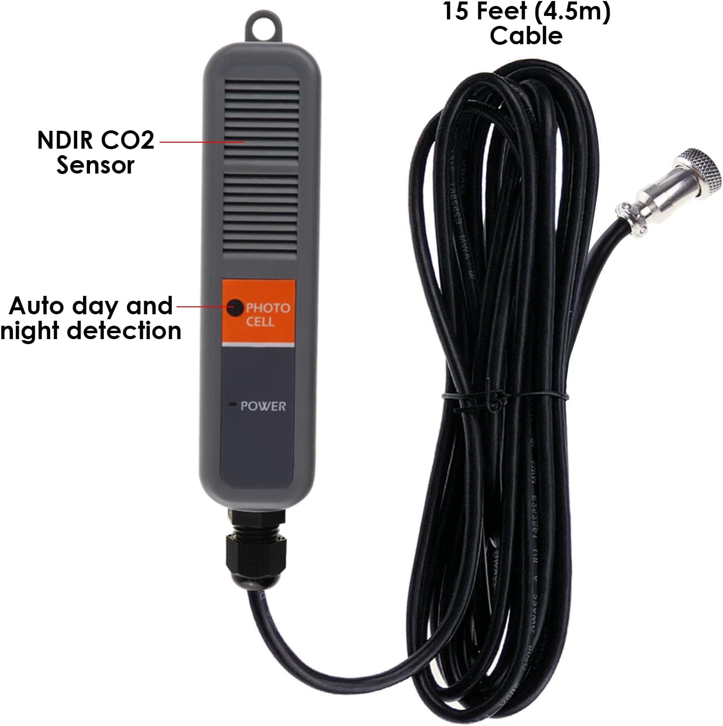 CO2 Controller Carbon Dioxide Controller CO2 Meter Monitor Day and Night Relay Function, NDIR CO2 Sensor for Green House, Grow Rooms, Factory, Home, Office
