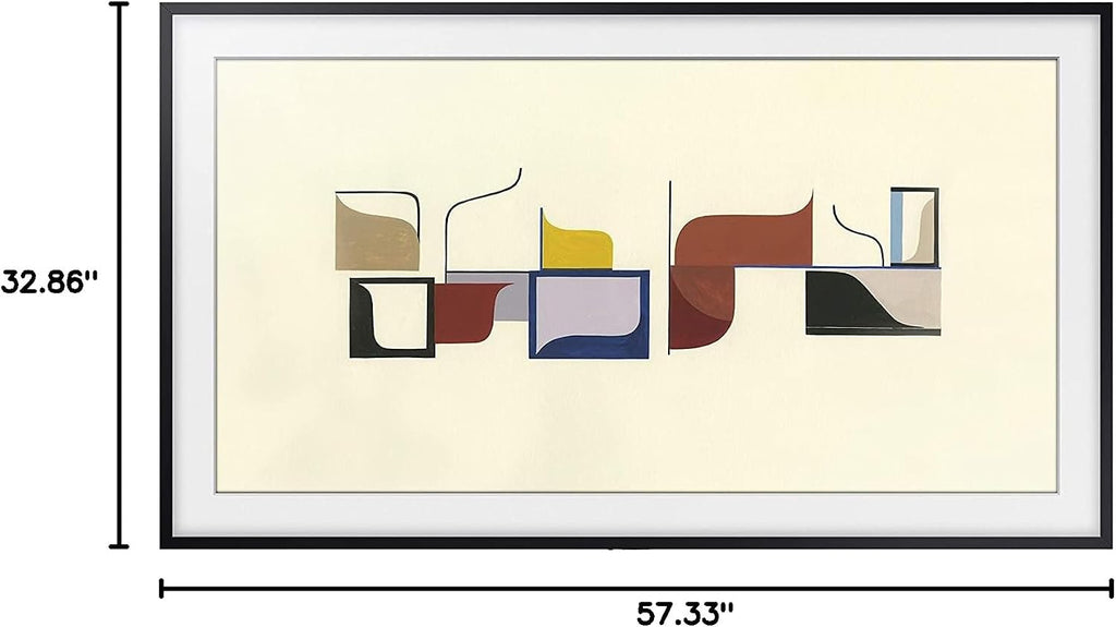 SAMSUNG 65-inch Class The Frame Customizable Bezel - Black (SCFT65BL/ZA, 2020 Model)