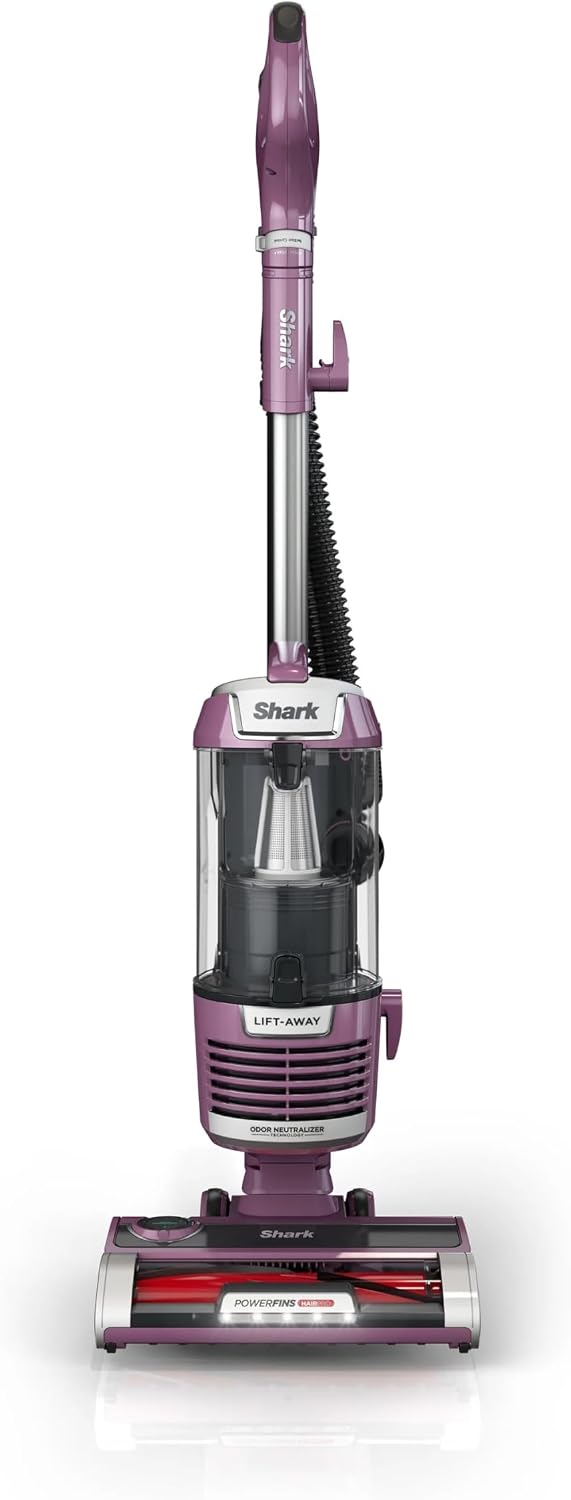 SHARK R-ZD550 Lift-Away with PowerFins HairPro & Odor Neutralizer Technology Upright Multi Surface Vacuum, Mauve - Certified (Renewed)