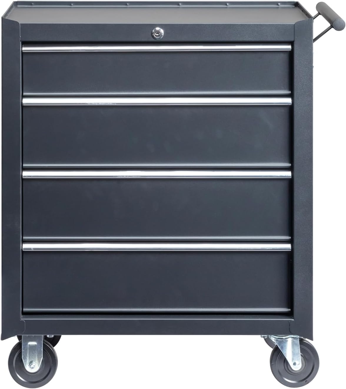 Vasitelan Tool Chest, 4 Drawers Rolling Tool Chest with Wheels, Portable Rolling Tool Box on Wheels, Tool Chest Organizer for Garage, Workshop, Home Crafts Use (Black)