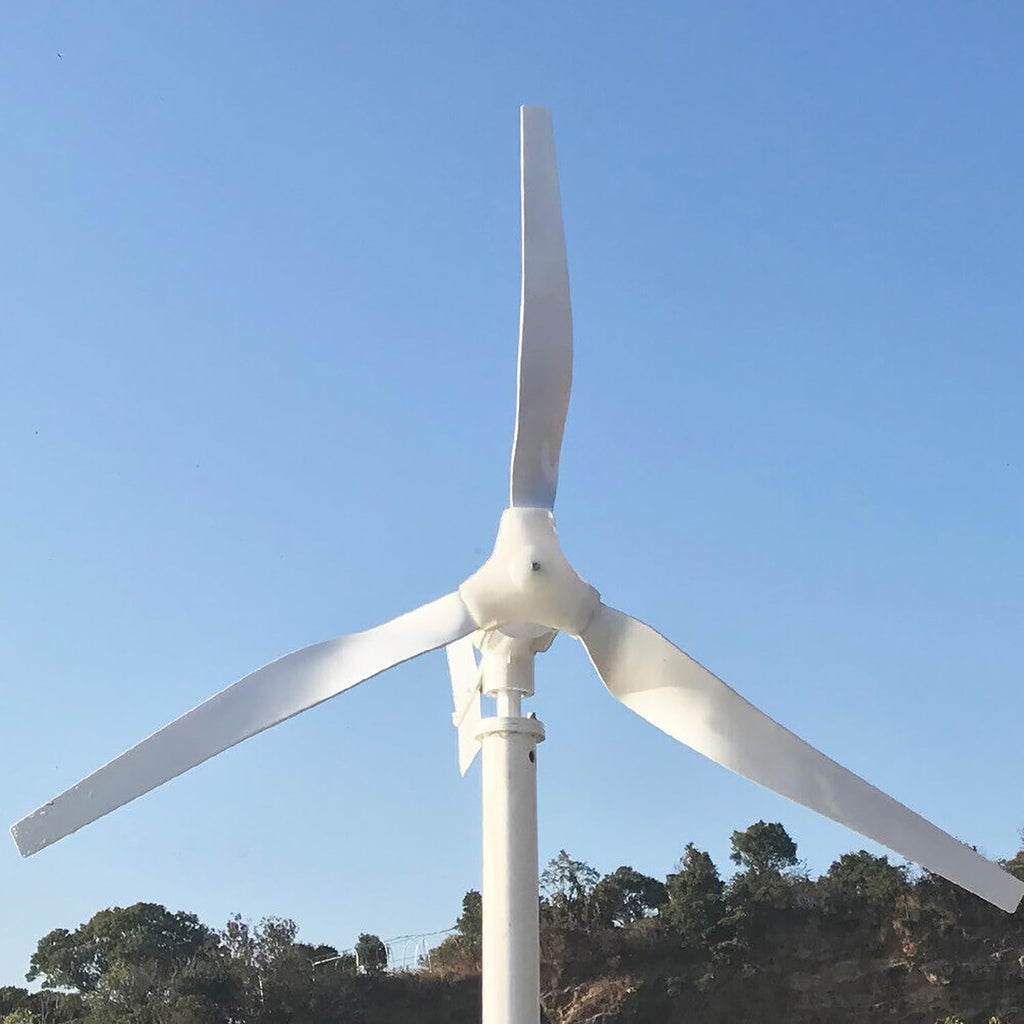 3KW Wind Turbine Generator Kit 3000W 48V with 3 Blades with MPPT Charge Controller Wind Power Generator Windmill for Hybrid Solar Wind System
