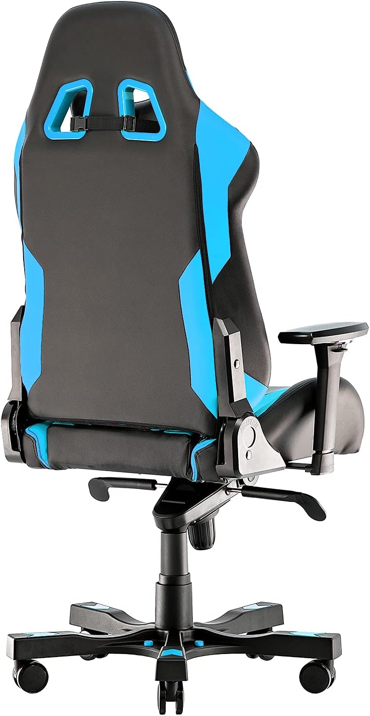 Clutch Chairz - Ergonomic Gaming Chair, Video Game Chairs, Office Chair, High Chair and Lumbar Pillow for Computer Desk - Black/Blue - Throttle Series