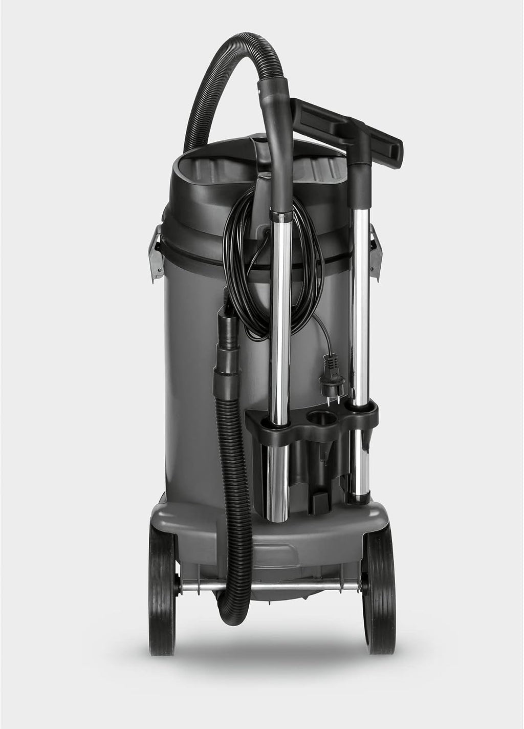 Kärcher Commercial Wet Dry Vacuum Cleaner - NT 48/1 - with Integrated Cable Hook and Accessory Storage - 2 Suction Tubes, Floor Nozzle and Crevice Nozzle - 13 Gallons
