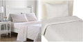 Laura Ashley - Twin/Twin XL Bedding Bundle, Reversible Comforter with Matching Sham & Cotton Percale Sheet Set, Deep Pocket, Dorm Essentials (Grey/Pink)