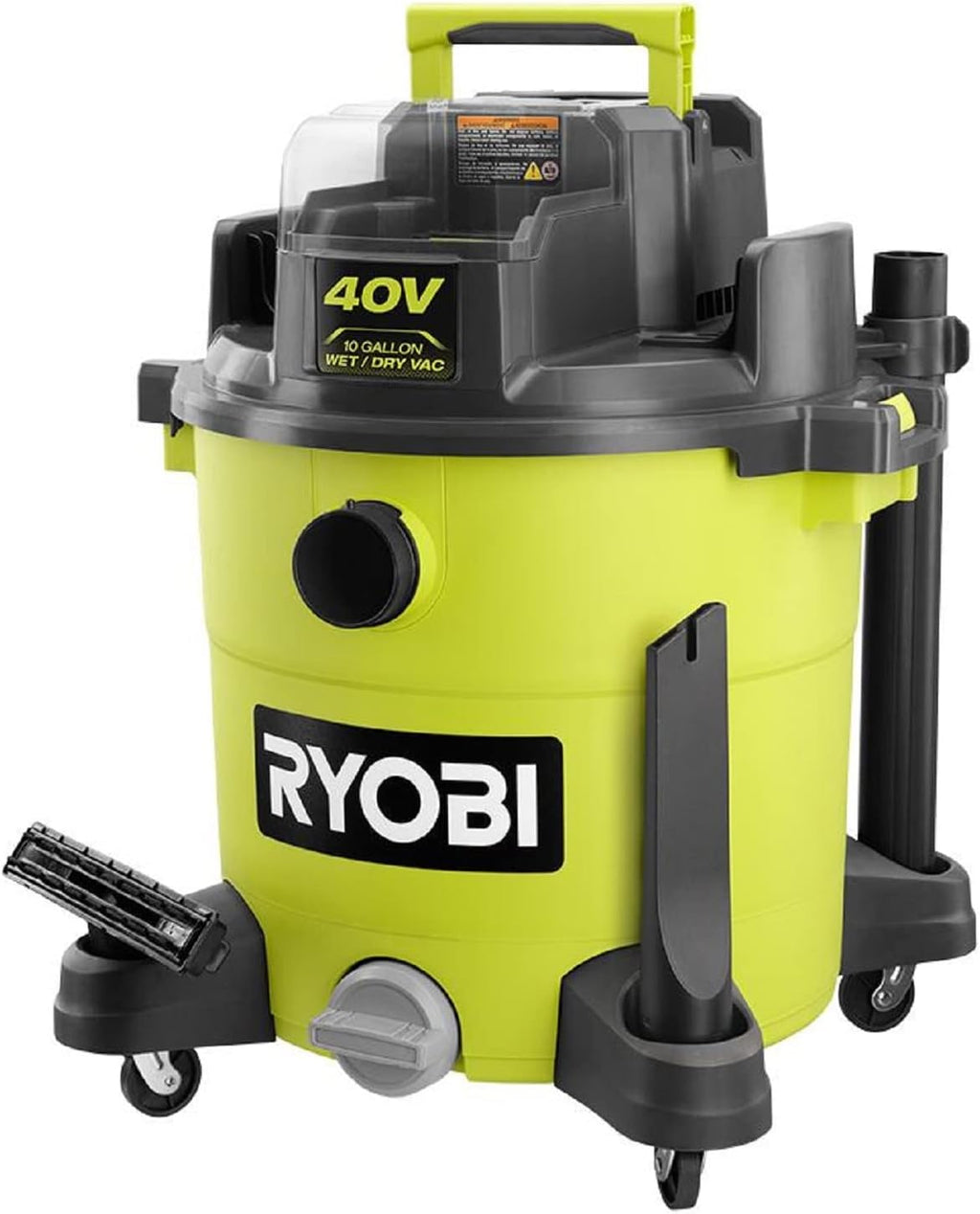 RYOBI 40V 10 Gal. Cordless Wet/Dry Vacuum(Tool Only),Green