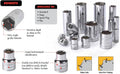 GearWrench 23 Pc. 1/2' Drive 6 Pt. Standard & Deep Mechanics Tool Set, SAE - 80707 (Pack of 3)