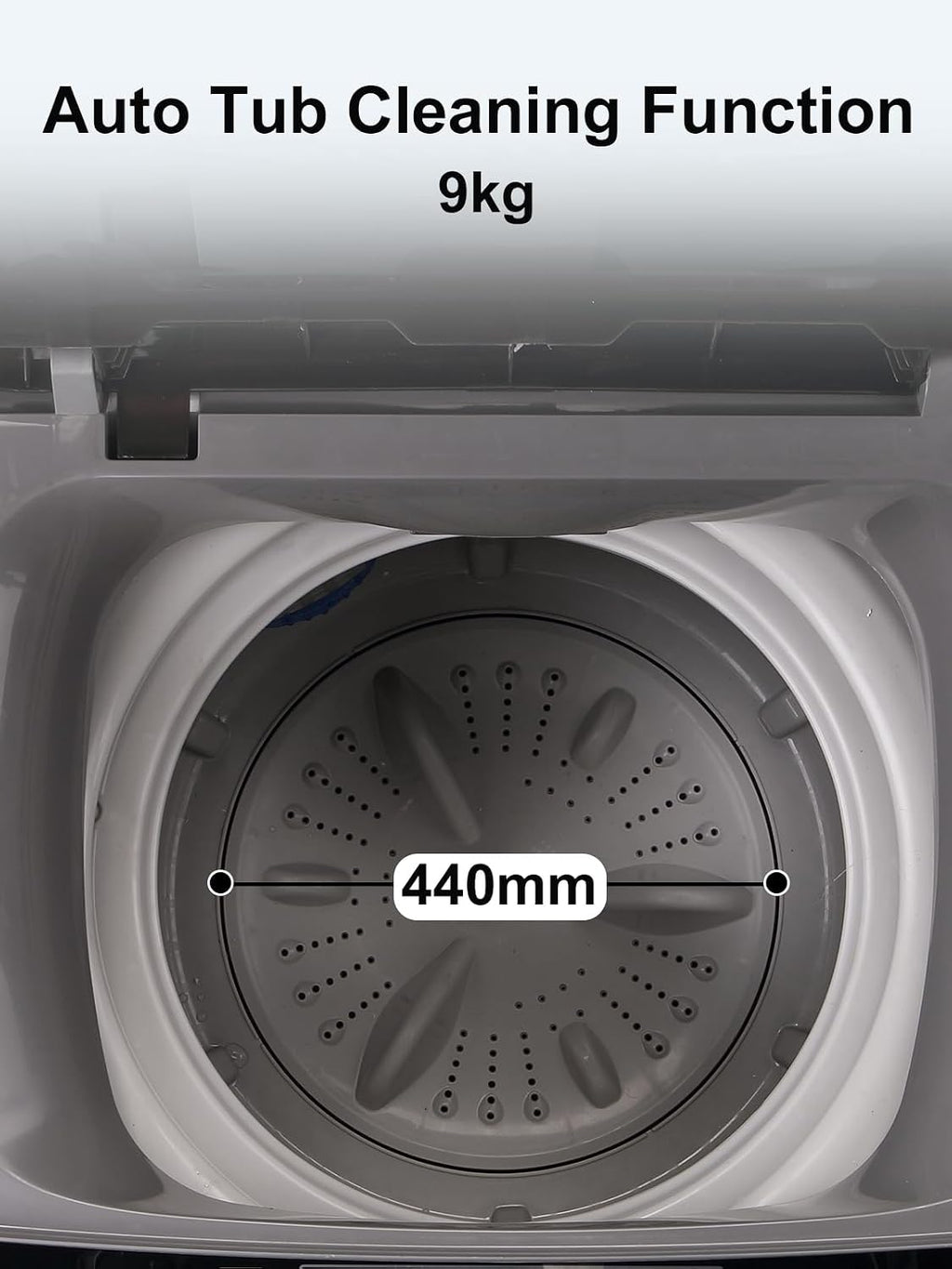 Washer Grey 25lbs Compact Portable Top Load Washing Machine with LED Display, 10 Programs, 8 Water Levels, Ideal for Dorms, Apartments, RV, Grey