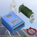 10000W Renewable Energy Controller Universal for Off Grid Wind Solar Hybrid Systems Hybrid Charge Controller, 12V 24V 48V with Dump Load Wind Turbine Generator Solar Panel Auto Regulator,6000W-24V