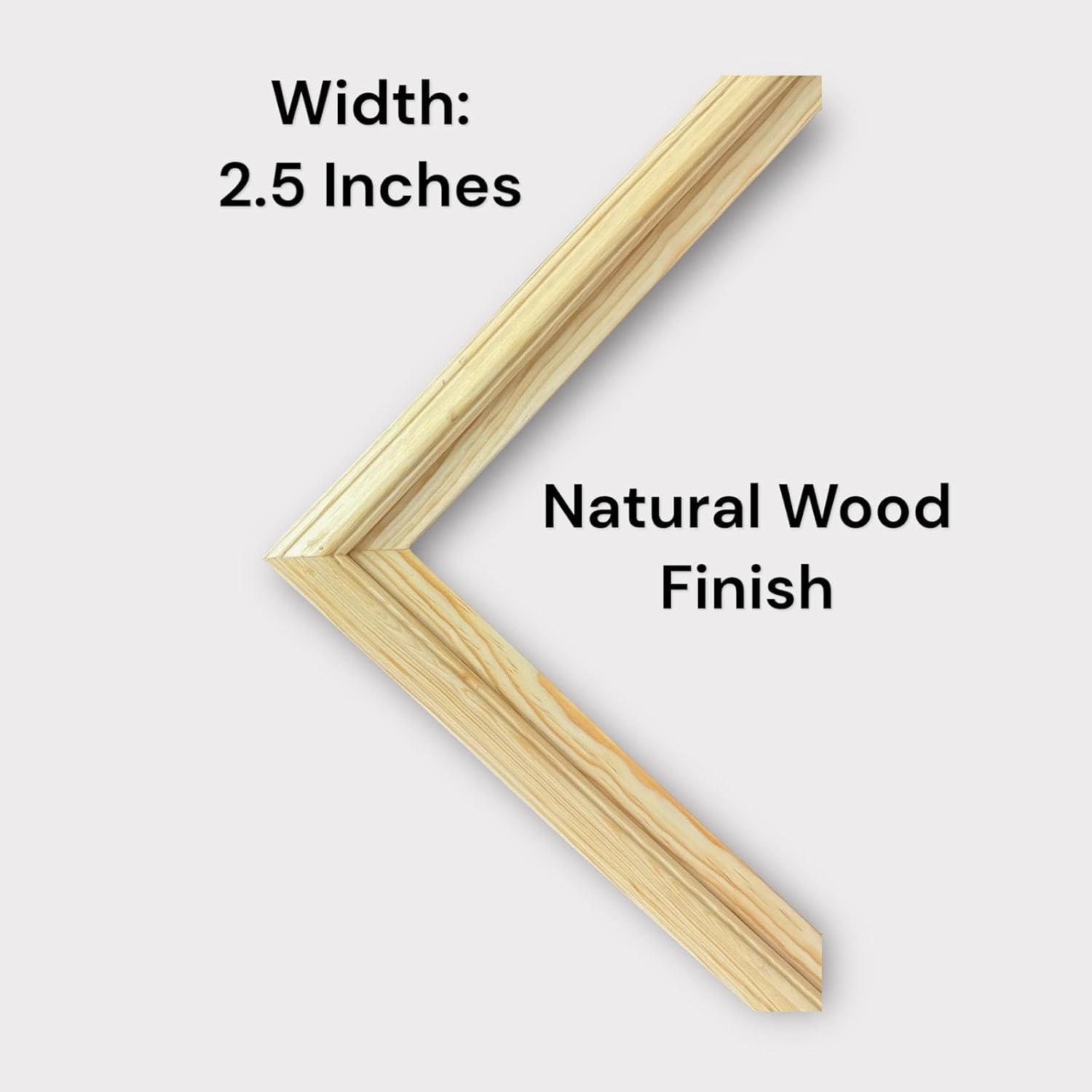 32, 43, 50 & 55 Inch Handmade wood ornate TV Frame for Samsung The Frame TV, Natural wood finish (not for use with other models) (32 INCH)