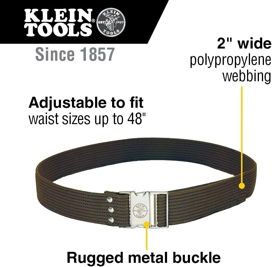 Klein Tools 80080 6-Piece Hand Tool Kit with 2 Screwdrivers, 3 Pliers, Wire Stripper and Cutter and Klein Tools 5225 48-Inch Waist Electrician Tool Belt