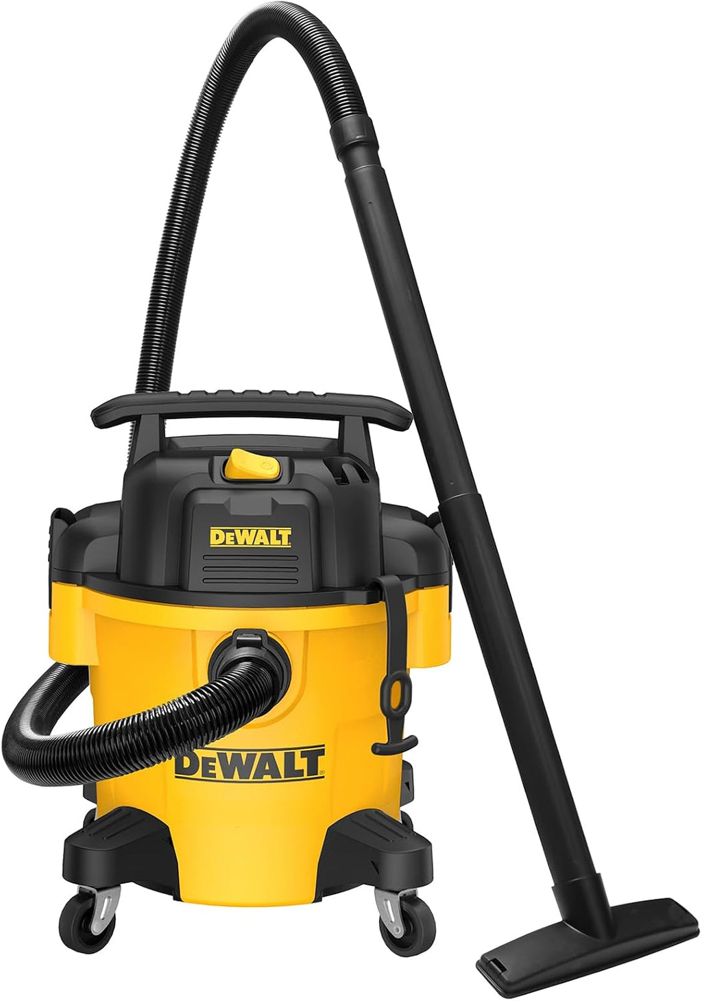 DEWALT 10 Gallon Poly Wet Dry Vacuum, 5.5 HP Shop Vacuum 120V 90 CFM for Jobsite, Work Shop, Comerical Area, Garage/Warehouse etc, 10 Ft Cord Model DXV10P