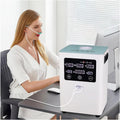 Hydrogen Inhalation Machine, 99.9% Purity Browns Gas Generator with SPE PEM Technology, 2-Outlet H2 Inhaler, Low Noise, for Home White 150ml/min