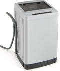 COSTWAY Portable Washing Machine, 11 LBS Full Automatic Portable Washer with 8 Modes, 10 Water Levels, LED Display & Built-In Drain Pump, 1.5 Cu.Ft. Washer & Spinner Combo for Apartment RV (Grey)