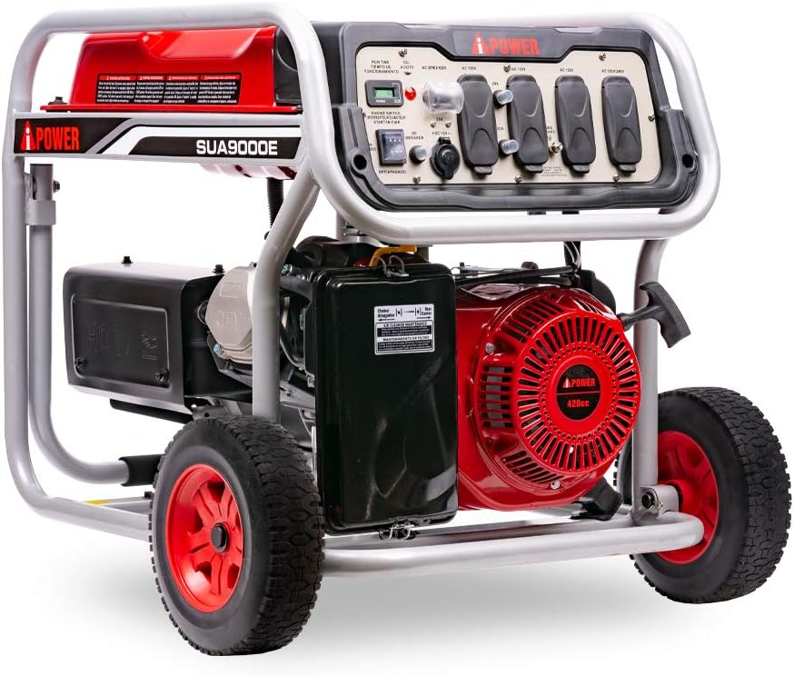 A-iPower 9,000-Watt Gasoline Powered Electric Start Generator
