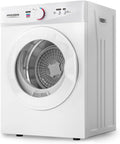 ROVSUN 1.8 Cu.Ft Portable Clothes Dryer, Front Load Dryer Machine, Compact Laundry Dryer with Stainless Steel Tub for Apartment, Home, Dorm (Classic Knob Control)