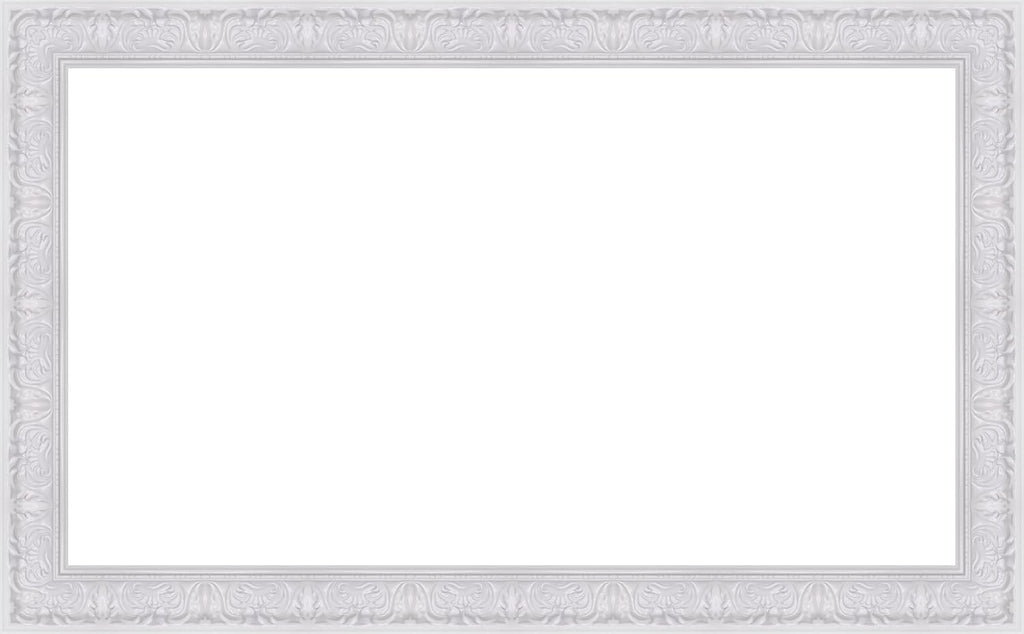 Tuscan Gloss White 32' Premiere Deco TV Frame - Compatible ONLY with Samsung The Frame TVs (Fits 2021-2026, LS03A, LS03B, LS03C, LS03D, LS03FA)