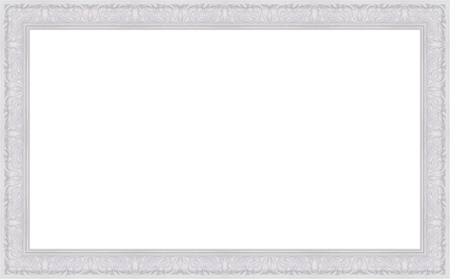 Tuscan Gloss White 32' Premiere Deco TV Frame - Compatible ONLY with Samsung The Frame TVs (Fits 2021-2026, LS03A, LS03B, LS03C, LS03D, LS03FA)