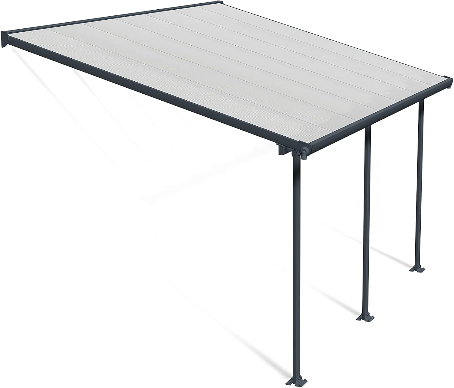 [Palram - Canopia Feria 10' x 14' Patio Cover - Gray]
